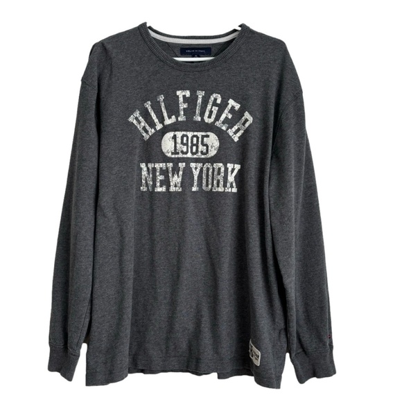 Tommy Hilfiger Tops - Tommy Hilfiger New York grey sweatshirt Unisex XXL